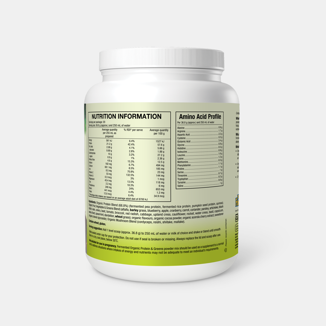 Fermented, Organic Protein & Greens